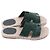 Espadrillas Hermès Antigua in scamosciato di capra verde - vista 13