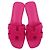 Sandali Hermès Oran Rosa in Scamosciato - vista 12