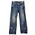 Chanel Gewaschene Denimhose mit besticktem Logo - Ansicht 4