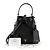 Borsa a secchiello Prada Saffiano in pelle marrone - vista 2
