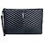 Autre Marque Clutch SAINT LAURENT Monogram Nero in Tessuto