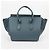 Borsa Tote Tie Céline in pelle marrone - vista 2