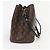 Bucket Louis Vuitton Borsa a secchiello in tela Monogram Nera - vista 3