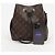Bucket Louis Vuitton Borsa a secchiello in tela Monogram Nera - vista 6
