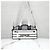 Dior Borsa Bowling Vibe con zip Small Black White Houndstooth - vista 11