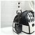 Dior Borsa Bowling Vibe con zip Small Black White Houndstooth - vista 14
