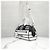 Dior Borsa Bowling Vibe con zip Small Black White Houndstooth - vista 2