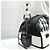 Dior Borsa Bowling Vibe con zip Small Black White Houndstooth - vista 4