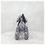Thom Browne Borsa Tote Large Hector Logo Print in pelle Pebble Grain - vista 4