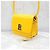 Balenciaga Picca borsa a tracolla con logo giallo - vista 10