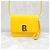 Balenciaga Picca borsa a tracolla con logo giallo - vista 9