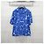 Prada Set Camicia e Pantaloncini con Logo Triangolo Blu e Fiori da Donna - vista 12