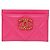 Chanel Porte-cartes et portefeuille en cuir rose