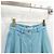 Chanel Pantalones de denim lavado azul neón - vista 10
