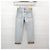 Gucci Pantaloni in denim dritti con risvolto e logo GG - vista 10