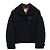 Hermès Navy Wool Half Coat