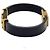 Autre Marque Bracciale in pelle SAINT LAURENT dorato - vista 2