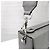 Fendi Borsa Baguette Soft Trunk in Jacquard Grigio - vista 4
