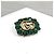 Spilla Gucci Crystal Decor Marrone - vista 4
