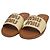 Miu Miu Sandali slide in rafia con logo
