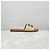 Miu Miu Sandali slide in rafia con logo - vista 5