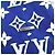 Louis Vuitton Baumwoll-T-Shirt mit blauem Gradienten-Monogramm - Ansicht 6