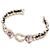 Chanel Bracciale Logo COCO Dorato con Cuore di Cristallo da Donna - vista 2