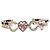 Chanel Bracciale Logo COCO Dorato con Cuore di Cristallo da Donna - vista 3