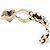 Chanel Bracciale Logo COCO Dorato con Cuore di Cristallo da Donna - vista 4