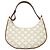 Céline Bestickter Jacquard Medium White Tan