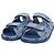 Sandali Chanel in denim blu con velcro