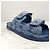 Sandali Chanel in denim blu con velcro - vista 6