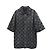 Louis Vuitton Kurzärmeliges Chambray-Hemd mit Monogramm