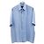 Fendi Hellblaues Seidenhemd mit Muster