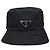 Prada Bucket Hat aus Nylon mit Dreiecks-Logo