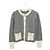 Dior Gestreifter Cardigan aus Leder