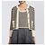 Dior Gestreifter Cardigan aus Leder - Ansicht 14