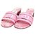 Mules con tacco Dior in tweed rosa acceso