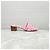 Mules con tacco Dior in tweed rosa acceso - vista 10