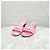 Mules con tacco Dior in tweed rosa acceso - vista 7