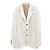 Brunello Cucinelli Cord-Blazer Jacke Elfenbein