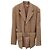 Louis Vuitton Damier-Jacke mit Gürtel