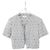 Chanel CC Mark Stripe Camellia Kurzarmhemd aus Baumwolle