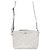 Dior Borsa crossbody pochette con zip in jacquard bianco