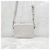 Dior Borsa crossbody pochette con zip in jacquard bianco - vista 3