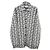 Prada Strickcardigan mit Multi-Pattern in Schwarz-Weiß
