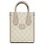 Gucci Mini borsa tote interlocking beige e bianca