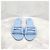 Fendi Blaue Baguette Sandalen Slippers - Ansicht 2