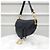 Dior Saddle Strap Tasche aus schwarzem Leder - Ansicht 2