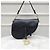 Dior Saddle Strap Tasche aus schwarzem Leder - Ansicht 8